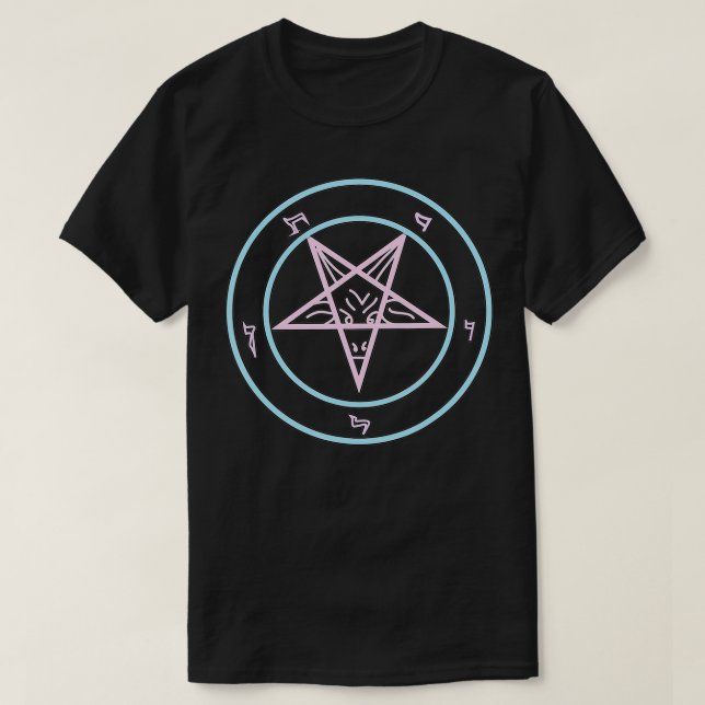 Camiseta Sigilia por el Gótico de Baphomet Pastel Occult Ha (Diseño del anverso)