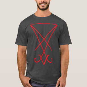 Camiseta Sigilia roja de Lucifer Witchcraft Magick Satan Oc