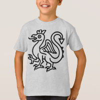 Sigilo de Basilisco Medieval Fantasía Heráldica Mi