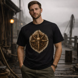 Camiseta Sigilo de Brújula Maldita Pirata