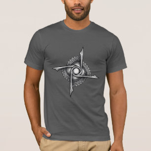 Camiseta Sigilo de Cuchilla en Espiral – Símbolo Rotacional
