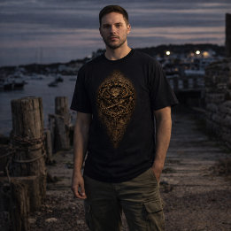 Camiseta Sigilo de Pirata de la Moneda Maldita