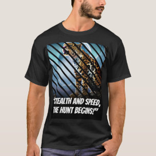 Camiseta "Sigilo y Velocidad, ¡la Caza Comienza!"
