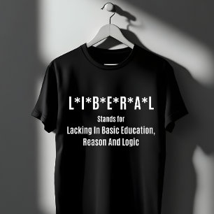 Camiseta Sigla Liberal: Falta de Educación Básica