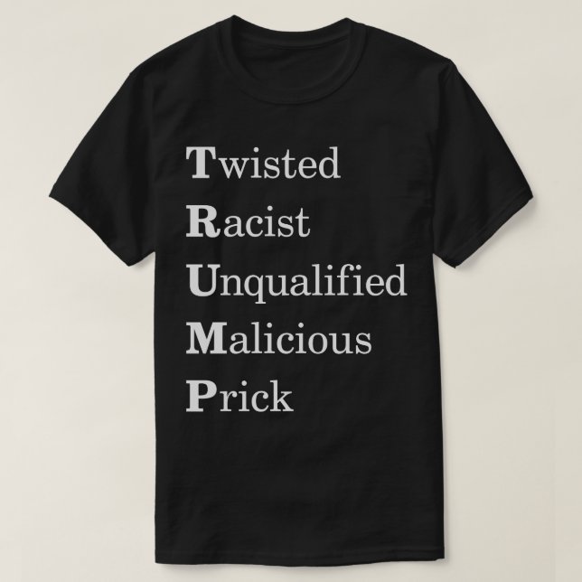 Camiseta Siglas antis del triunfo del humor (Diseño del anverso)