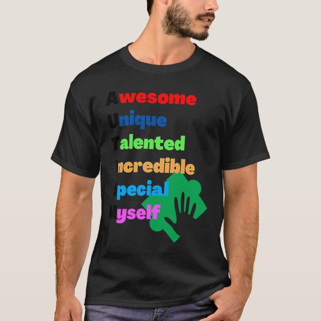 Camiseta Siglas del Autismo (Anverso)