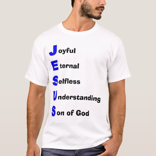 Camiseta Siglas del Jesucristo (Anverso)