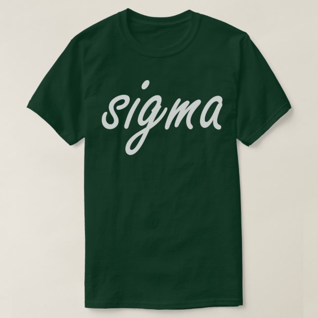 Camiseta sigma (Diseño del anverso)