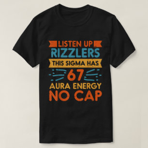 Camiseta Sigma 67 Aura Energy Meme
