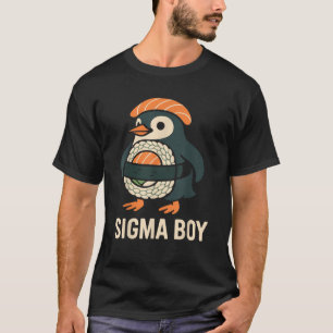 Camiseta Sigma Boy Brainrot italiano Funny Meme Penguin