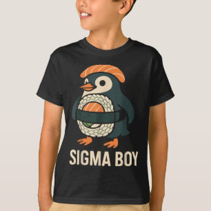 Camiseta Sigma Boy Brainrot italiano Funny Meme Penguin