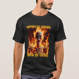 Camiseta Sigma By Choice Funny Cringe Hard Skeleton Meme Fl