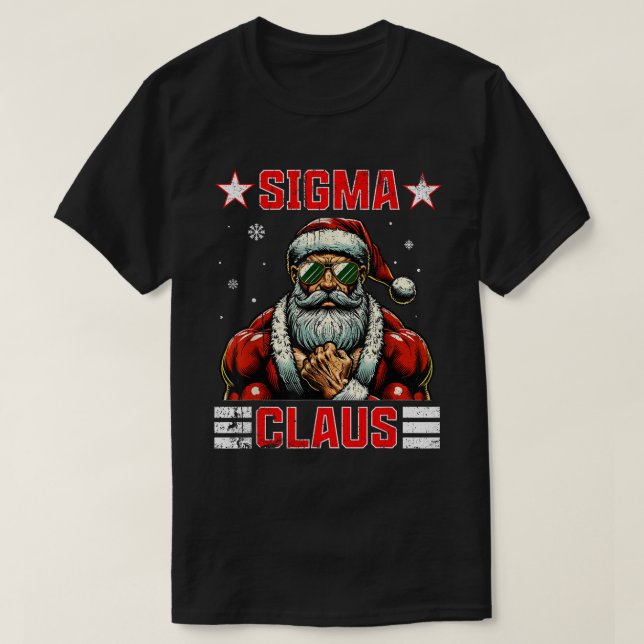 Camiseta Sigma Claus Funny Navidades Santa Rizz Middle Scho (Diseño del anverso)