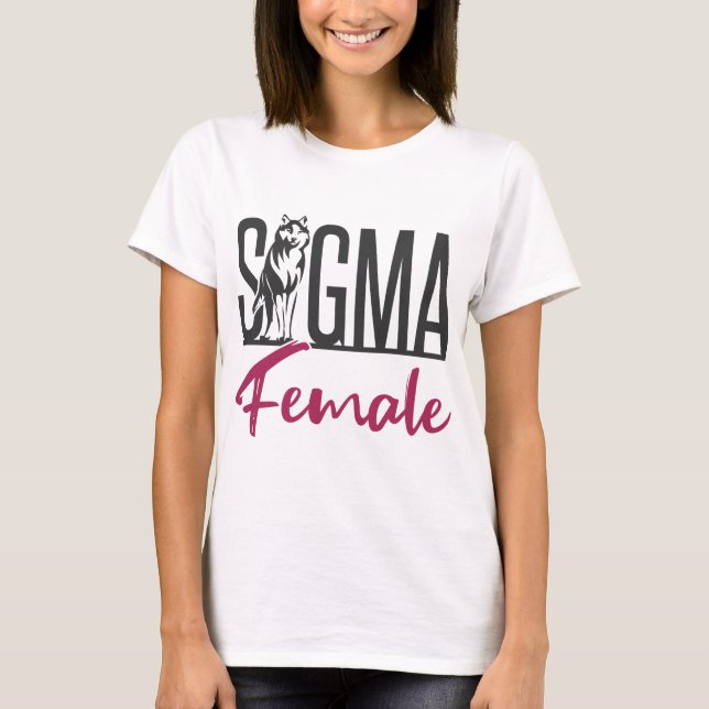 Camiseta Sigma Female Lone Wolf (Anverso)