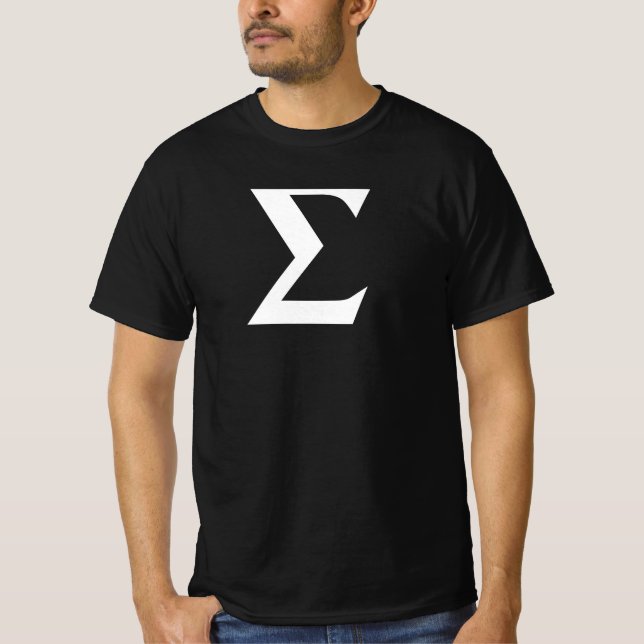 Camiseta Sigma Male Black T-Shirt (Anverso)