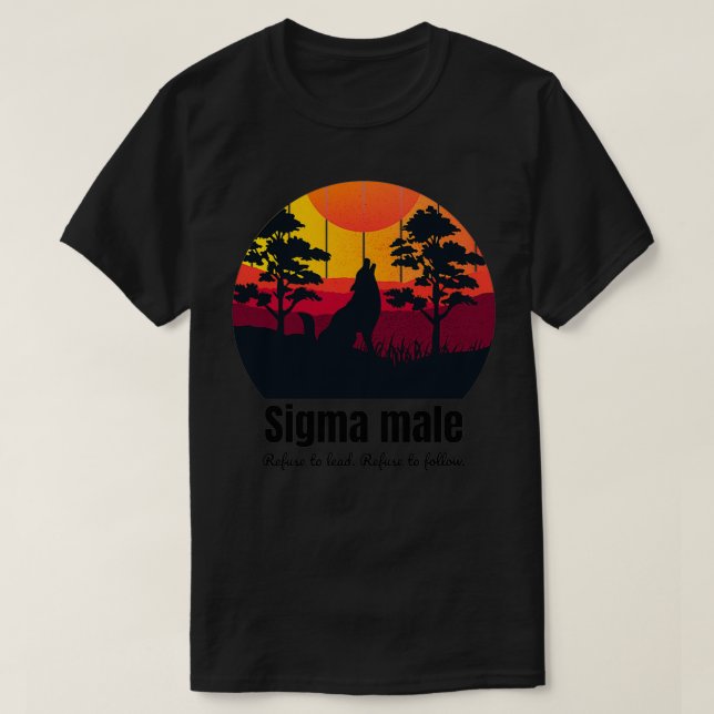 Camiseta Sigma Male Design (Diseño del anverso)