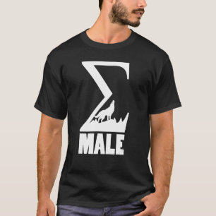 Camiseta Sigma Male Sigma Lone Wolf Symbol griego