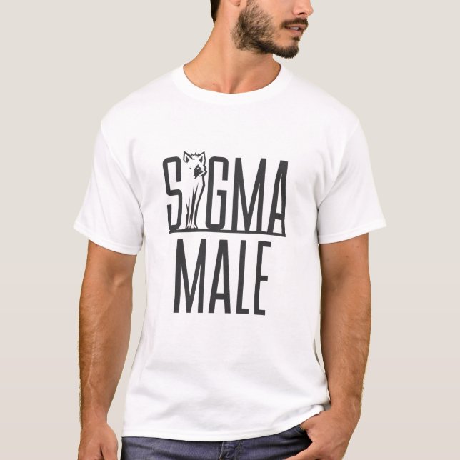 Camiseta Sigma Male Wolf Lone Loner Meme (Anverso)