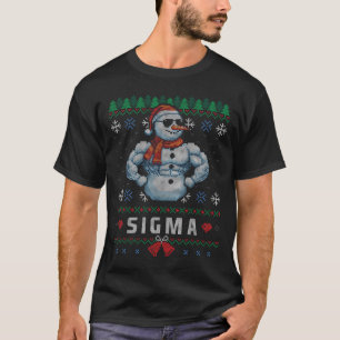 Camiseta Sigma Santa Bruh Muñeco de Nieve Rizz Feliz Navida