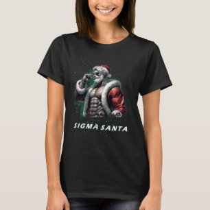 Camiseta Sigma Santa Bruh Papá Noel Rizz Feliz Navidad 