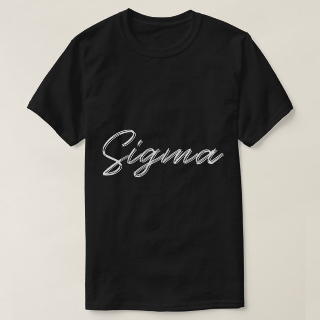 Camiseta Sigma Sigma Male (Diseño del anverso)