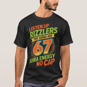 Camiseta Sigma Tiene 67 Número de Aura 67º Aura Farming Hel