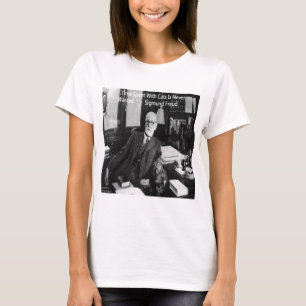 Camiseta Sigmund Freud En Su Oficina & Cita Divertida De Ga