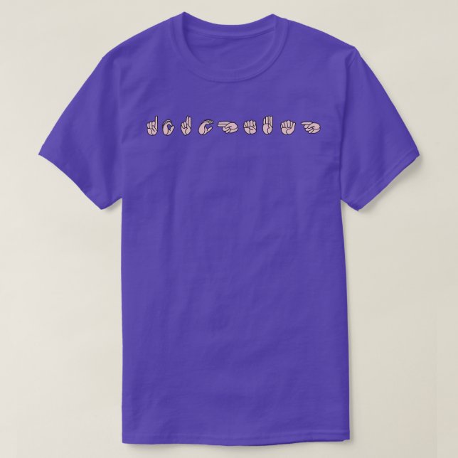 Camiseta Sign language Rude (Diseño del anverso)