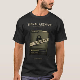 Camiseta Signal Archive 009 — Classified Dossier File Tee