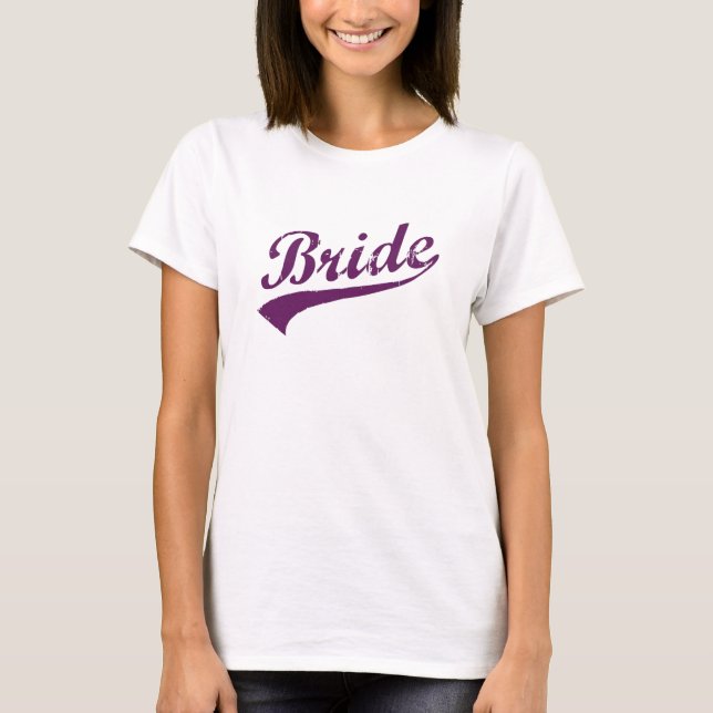 Camiseta Signature Bride - plum (Anverso)