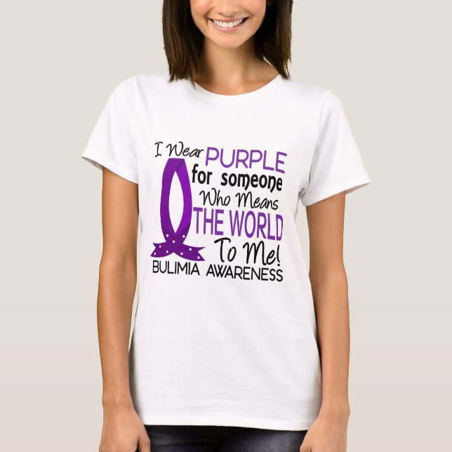 Camiseta Significa el mundo a mí bulimia (Anverso)
