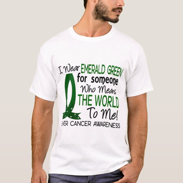 Camiseta Significa el mundo a mí cáncer de hígado (Anverso)