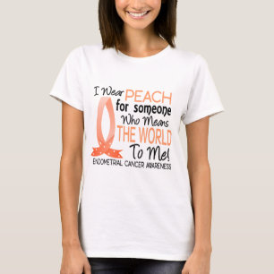 Camiseta Significa el mundo a mí cáncer endometrial