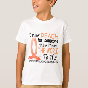 Camiseta Significa el mundo a mí cáncer endometrial