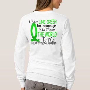 Camiseta Significa el mundo a mí distrofia muscular