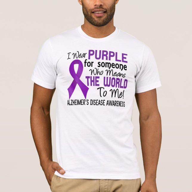 Camiseta Significa el mundo a mí la enfermedad de Alzheimer (Anverso)