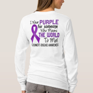 Camiseta Significa el mundo a mí la enfermedad de Alzheimer
