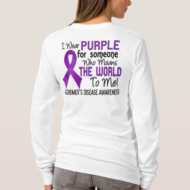 Camiseta Significa el mundo a mí la enfermedad de Alzheimer (Reverso)