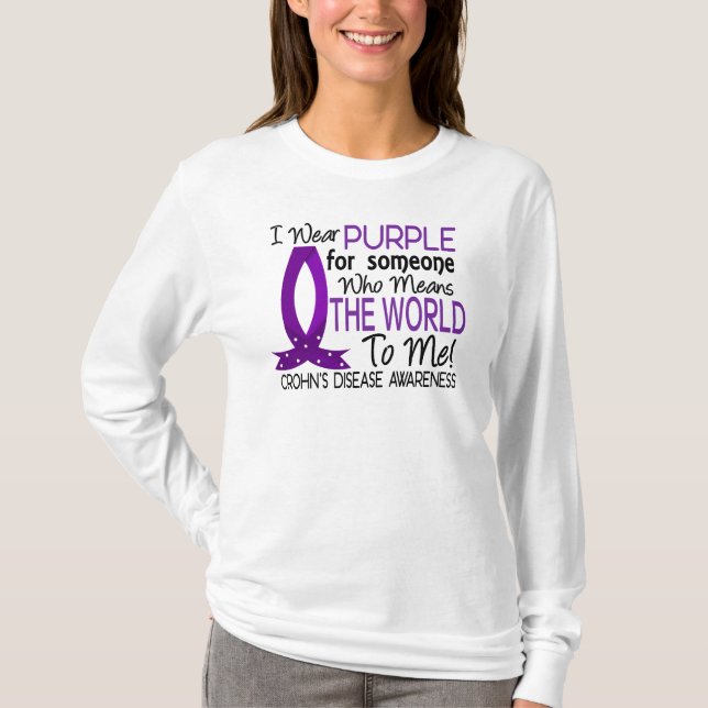 Camiseta Significa el mundo a mí la enfermedad de Crohn (Anverso)