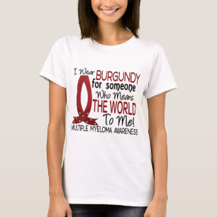 Camiseta Significa el mundo a mí mieloma múltiple