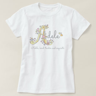 Camiseta Significado de encargo decorativo del nombre de