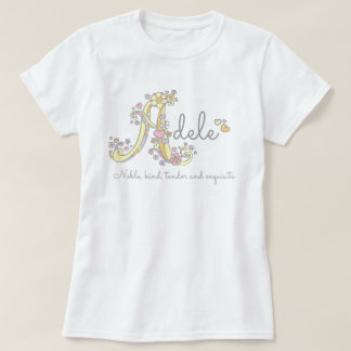Camiseta Significado de encargo decorativo del nombre de