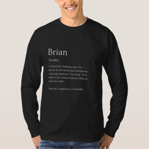 Camiseta Significado de nombre de Brian gracioso - Nombre p