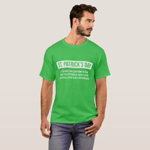 Camiseta Significado del diccionario de Shamrock St Patrick