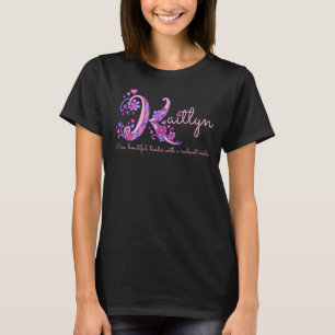 Camiseta Significado del nombre de niña Kaitlyn monograma K