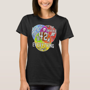 Camiseta Significado Divertido y Tonto de la Vida 42 Diagra