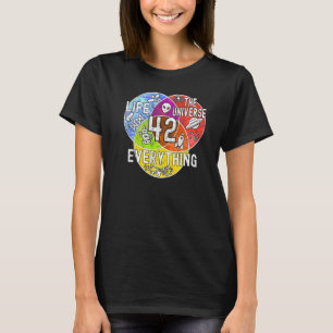 Camiseta Significado Nerdy de la vida 42 Profesor de matemá