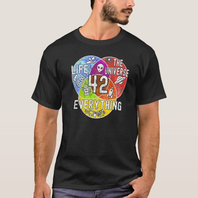 Camiseta Significado Nerdy de la vida 42 Profesor de matemá (Anverso)
