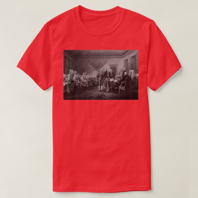 Camiseta Signing The Declaration of Independence (Diseño del anverso)