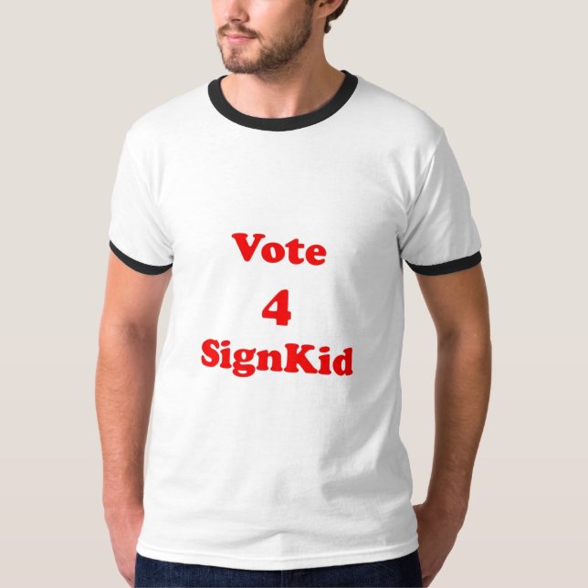 Camiseta signkid del voto 4 (Anverso)